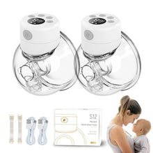 Load image into Gallery viewer, 2/1pcs S12 Wearable Electric Breast Pump BPA-free