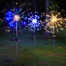 Load image into Gallery viewer, LED Solar Firework Fairy Lights Outdoor garden lights