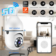 Load image into Gallery viewer, 5G WIFI E27 Bulb Camera HD 1080p
