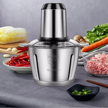 Load image into Gallery viewer, 300W Stainless Steel Electric meat Chopper 2-3L
