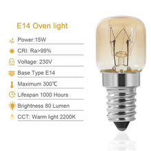 Load image into Gallery viewer, Oven Bulb,4Pcs E14 Oven 15W,
