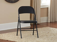 Load image into Gallery viewer, Mainstays Steel Folding Chair (4 Pack), Black accesorios camping
