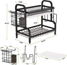 Load image into Gallery viewer, Dish Drying Rack 2-Tier dish drying rack
