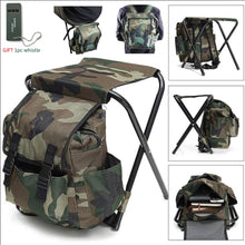 Load image into Gallery viewer, Folding Fishing Chair Bag Fishing Backpack
