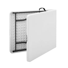 Load image into Gallery viewer, Mainstays 6 Foot Fold-in-Half Table, White Granite mesas  camping table
