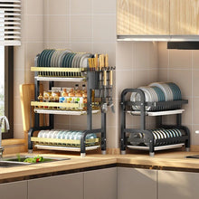 Load image into Gallery viewer, Kitchen Storage Rack Bowl Dishes drying rack
