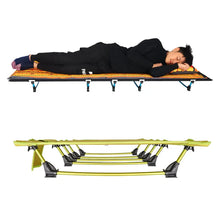 Load image into Gallery viewer, Outdoor Folding Cot Camping 185cm Sleeping Aluminium Frame Tent Bed Cot
