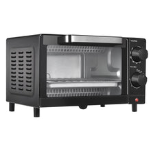 Load image into Gallery viewer, Toaster Oven with 3 Setting, Baking Rack and Pan, Black 4 Slice
